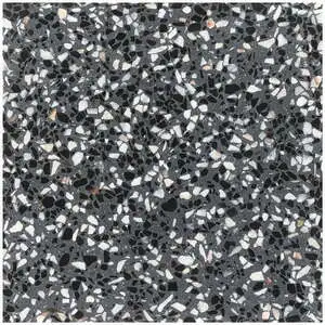 Marmi Terrazzo Domino Gray 16x16 Polished Terrazzo Tile