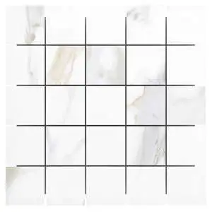 Marmo Aurora Gold 2x2 Marble Look Matte Mosaic Tile