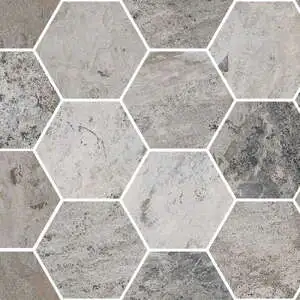 Fog 3″ Hex Mosaic Matte