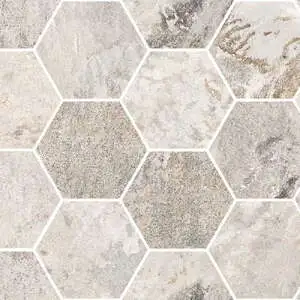 Mud 3″ Hex Mosaic Matte