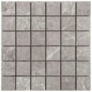 Montech Silver Gray 2x2 Matte Porcelain Mosaic Tile