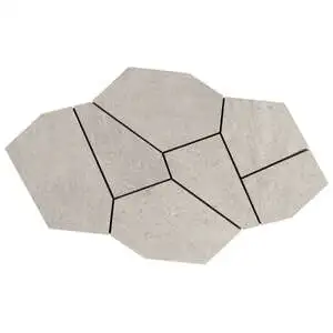 Motley Linen White Organic Pattern Limestone Look Matte