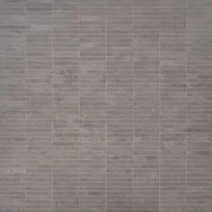 Motley Slate Gray 1x6 Stacked Limestone Look Matte Porcelain