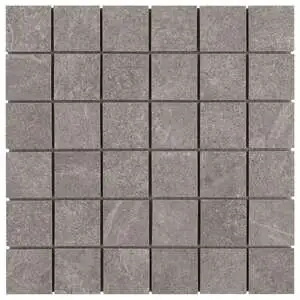 Motley Slate Gray 2x2 Limestone Look Matte Porcelain Mosaic Tile