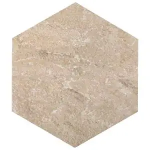 Oberon Sand Beige Porcelain 20" Hexagon Matte Porcelain