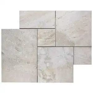 Oberon Smoke White French Pattern Matte Porcelain