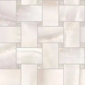 White Basketweave Polished