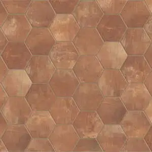 Terracotta 6″ Hex Matte