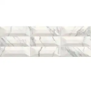 Statuario 10X30 Beveled Polished