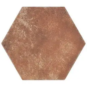 Pompeia Marron Brown 8" Hexagon Matte Porcelain Tile