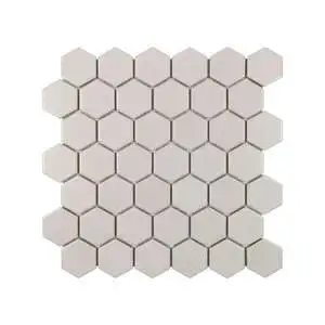 Taupe Matte 2 Inch Hex Porc Mos