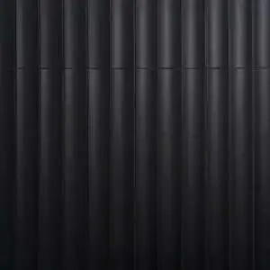 Saera Black Fluted Column 4x36 Tile Matte Ceramic