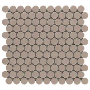 Simple 2.0 Firma 1" Circles Polished Porcelain Mosaic