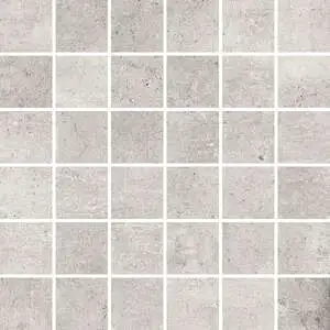 Smooth Cement White Matte Mosaic