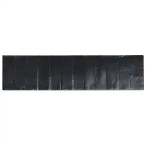 Speak Matter Leather Black 3x12 Matte Porcelain Tile