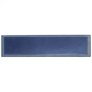 Stacy Garcia Artblock Denim Blue 4x16 Glossy Porcelain Tile