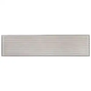 Stacy Garcia Artblock Grigio Gray 4x16 Fluted Glossy Porcelain