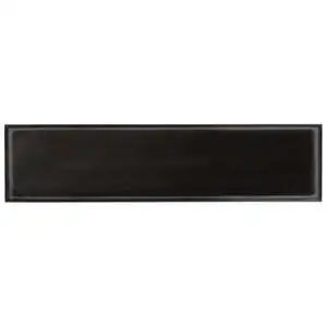 Stacy Garcia Artblock Nero Black 4x16 Glossy Porcelain Tile