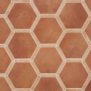 Zemira Terracotta Dark 9" Hexagon Matte Porcelain