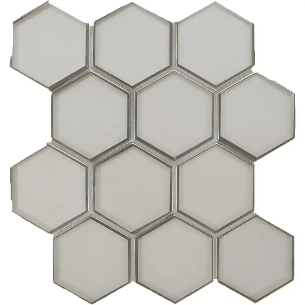 White Hex 3″ Polished