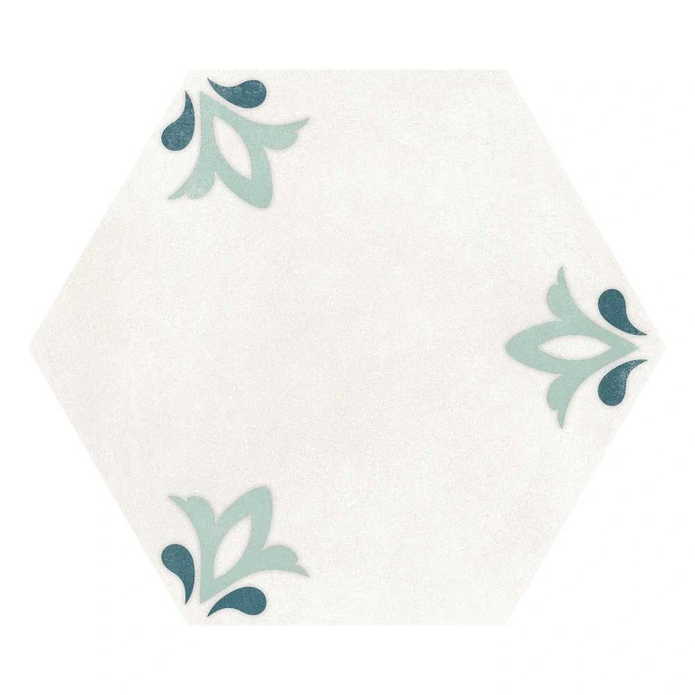 White Lily 8″ Hex Matte