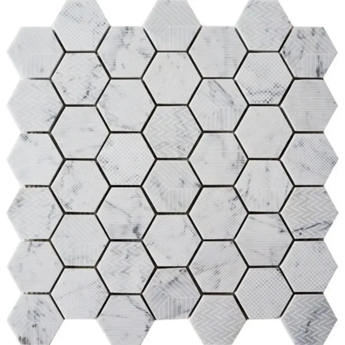 Carrara 2″ Hex Matte