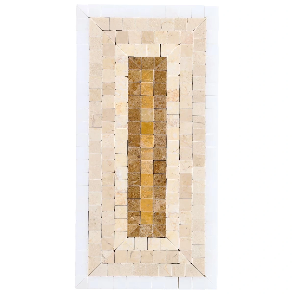 Imogen Multi Color Mix 4x9 Rectangle Micro Mosaic Polished