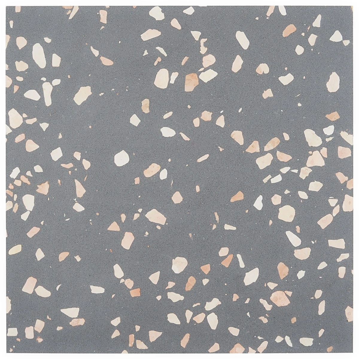 Italy Terrazzo Dolce Grande Gray 24x24 Honed Terrazzo Tile