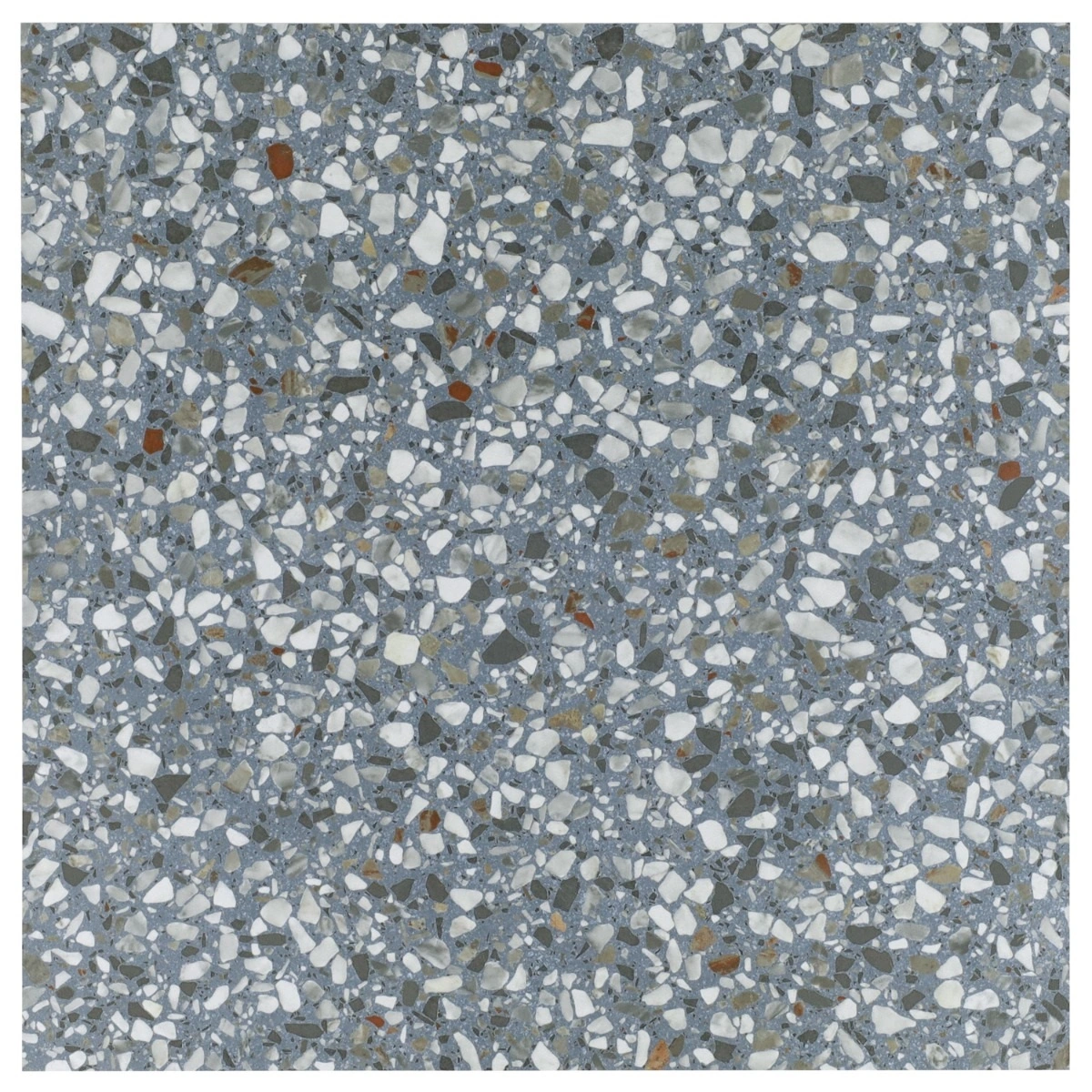 Kado Flakes Ocean Blue Terrazzo Look Matte Porcelain Tile