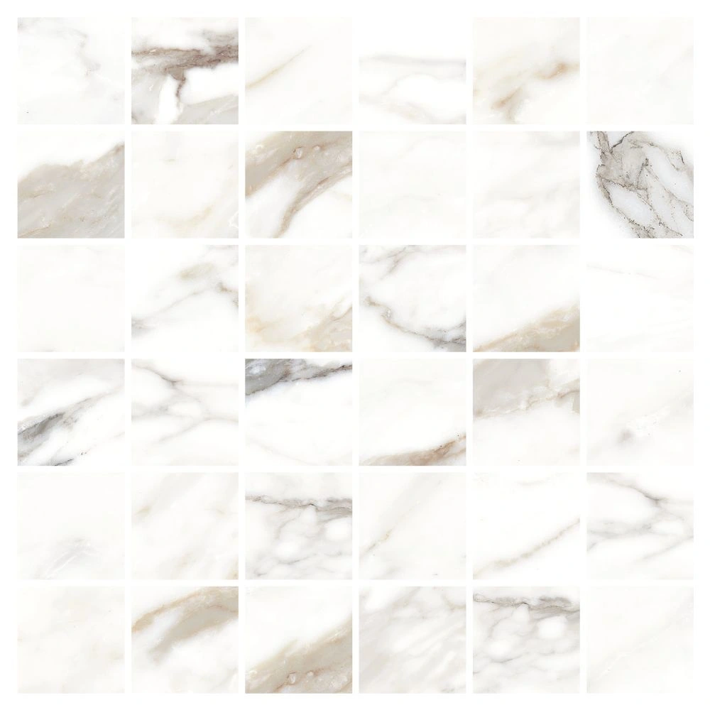 Grey 2X2 Mosaic Satin