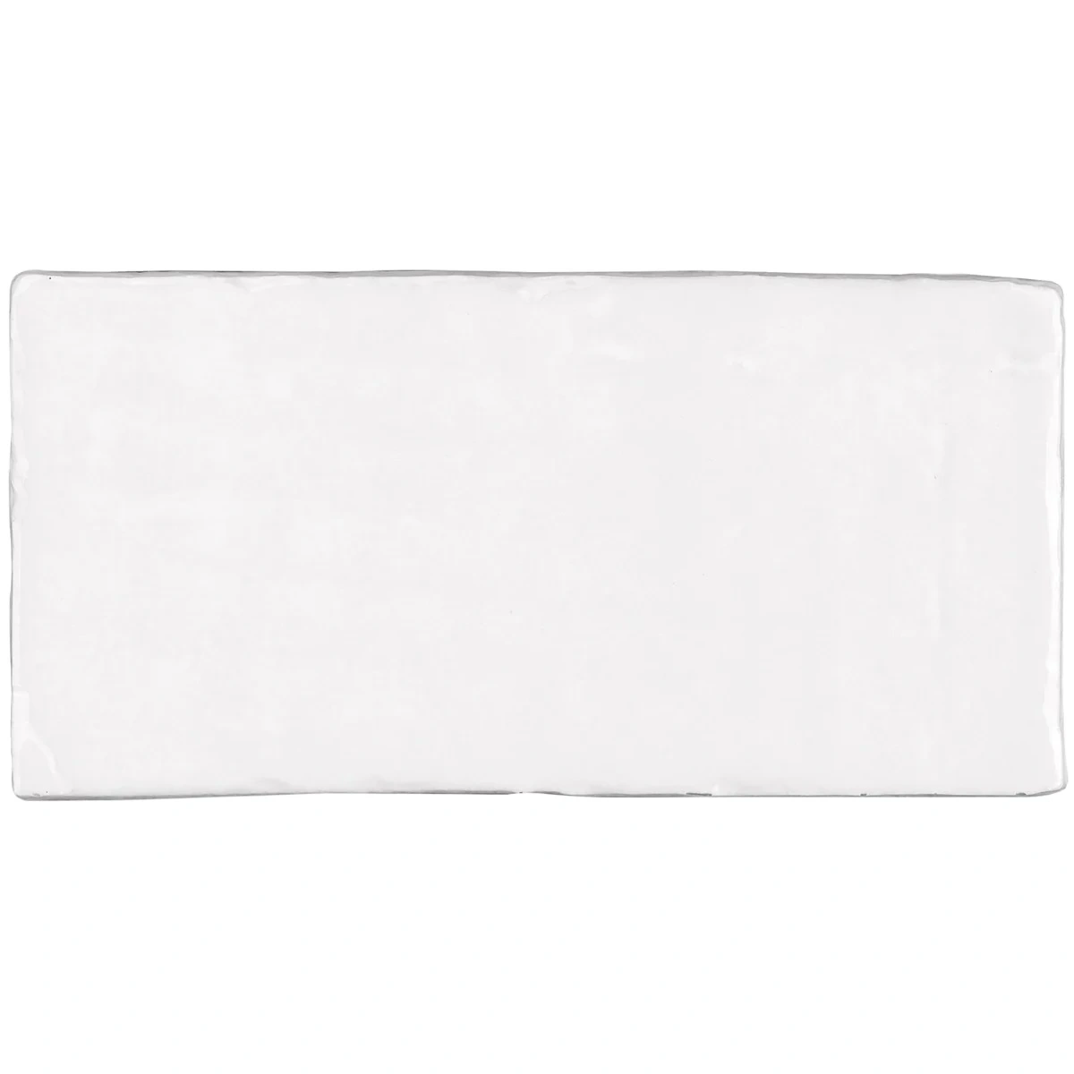 Malta White 4x8 Terracotta Look Polished Ceramic Tile