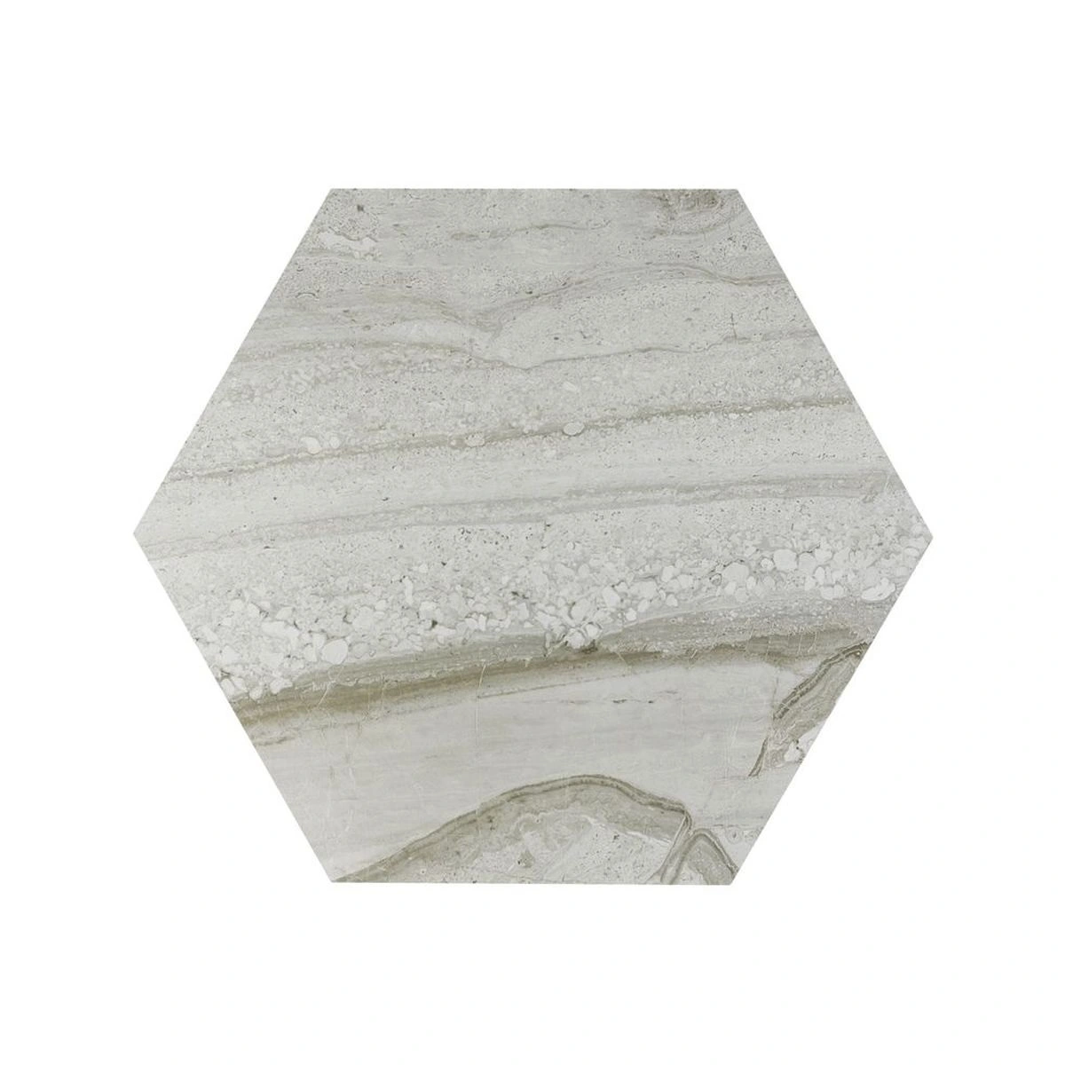 Ashen Silk Hexagon Matte