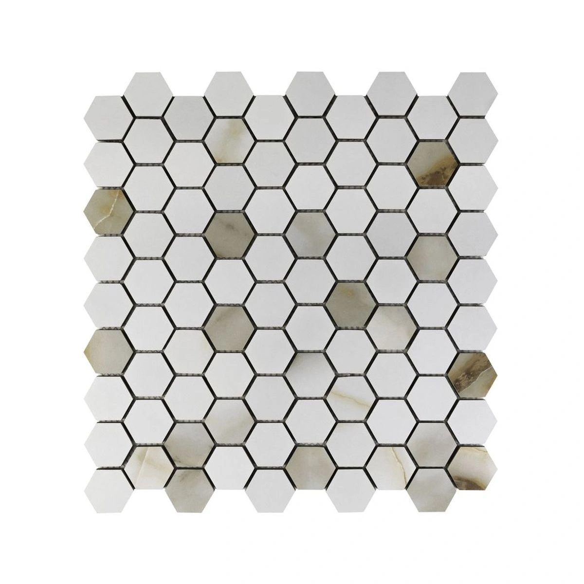 Italia Oro Hexagon Mosaic Matte