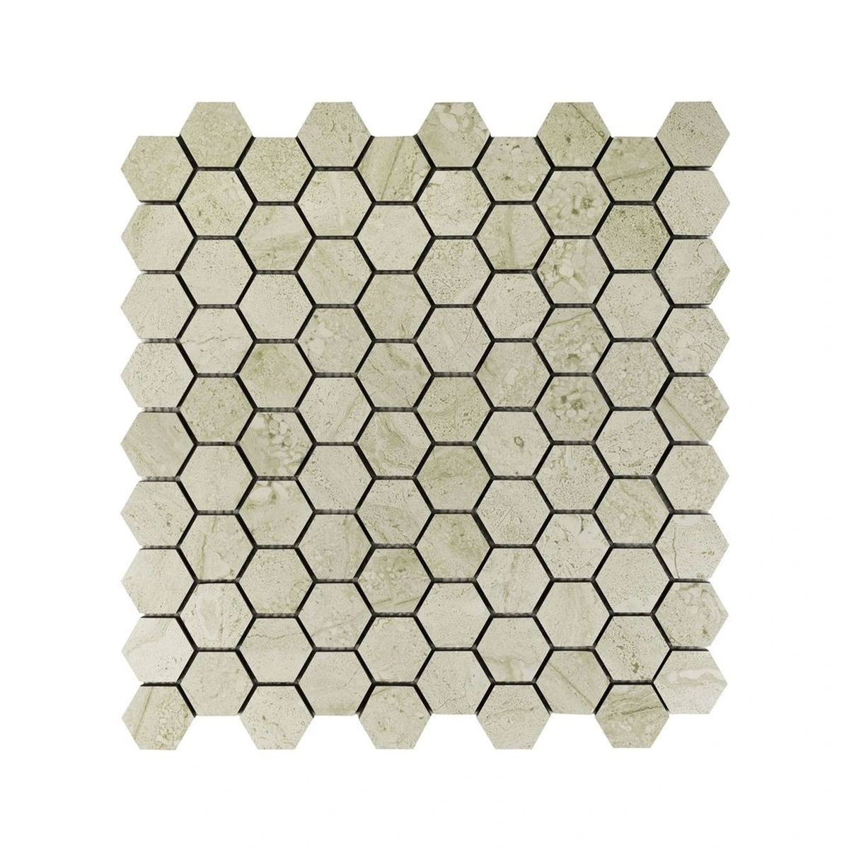 Misty Silk Hexagon Mosaic Matte