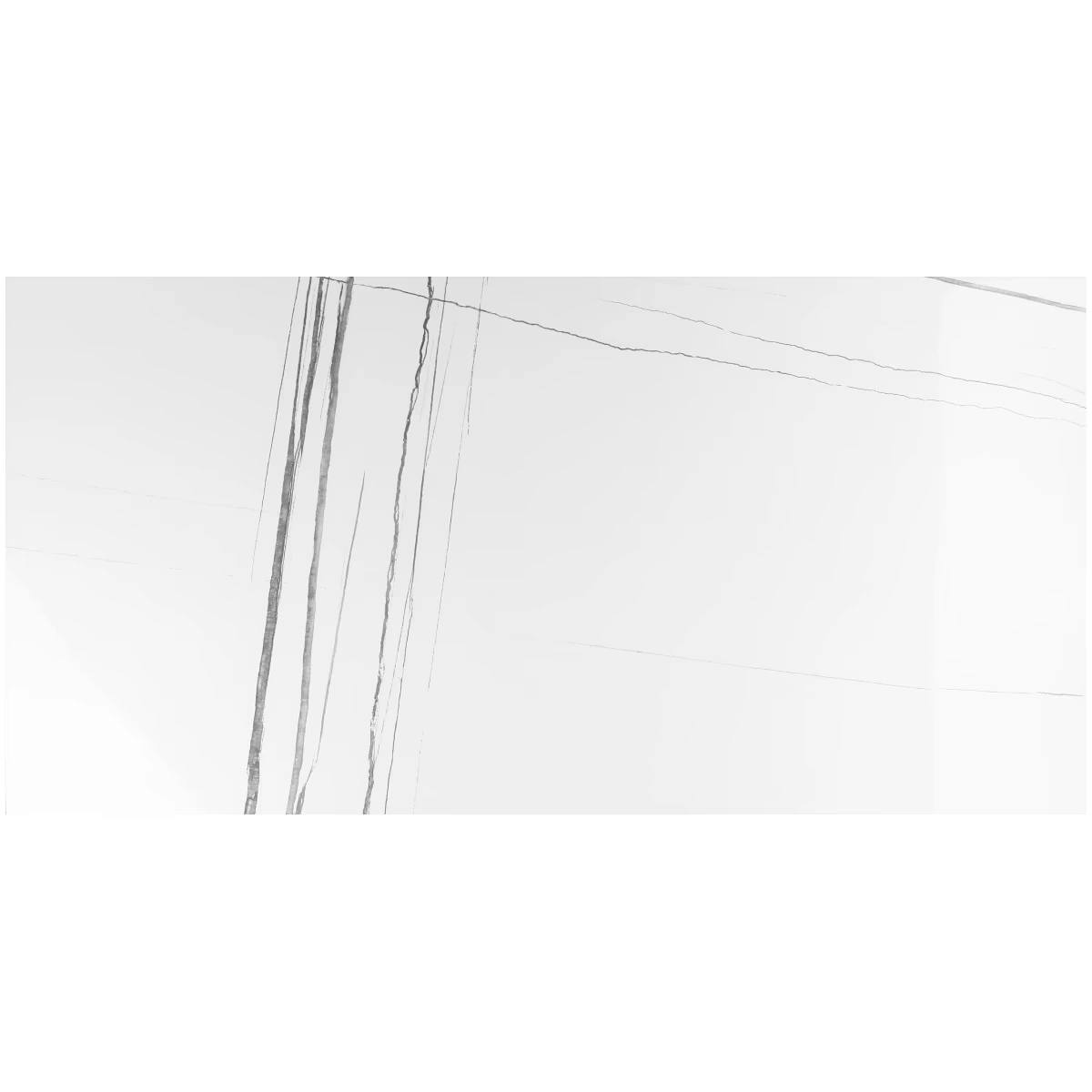 Marmo Sahara Blanco White 24x48 Marble Look Polished Porcelain