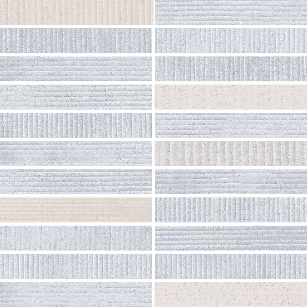 Blue 2X2 Stack Mosaic Matte - porcelain tile Milan collection by Cancos ...