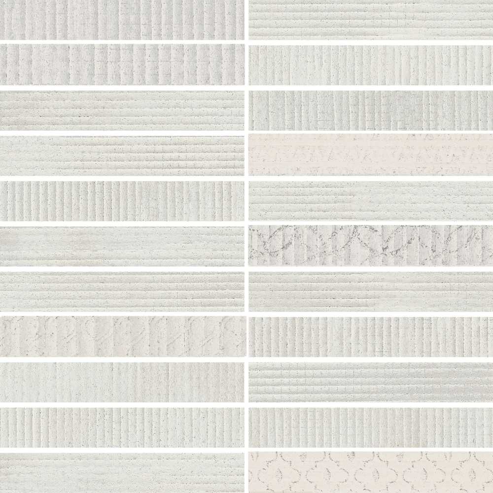 Grey 2X2 Stack Mosaic Matte - porcelain tile Milan collection by Cancos ...