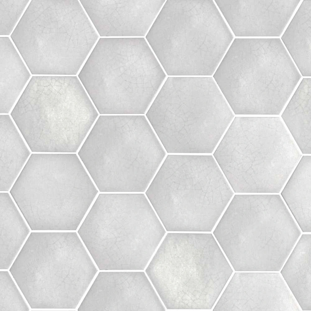 White Hex 6X7 Glossy