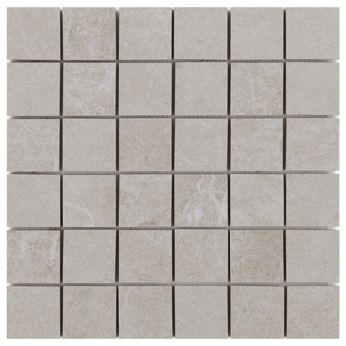 Montech Chalk White 2x2 Matte Porcelain Mosaic Tile