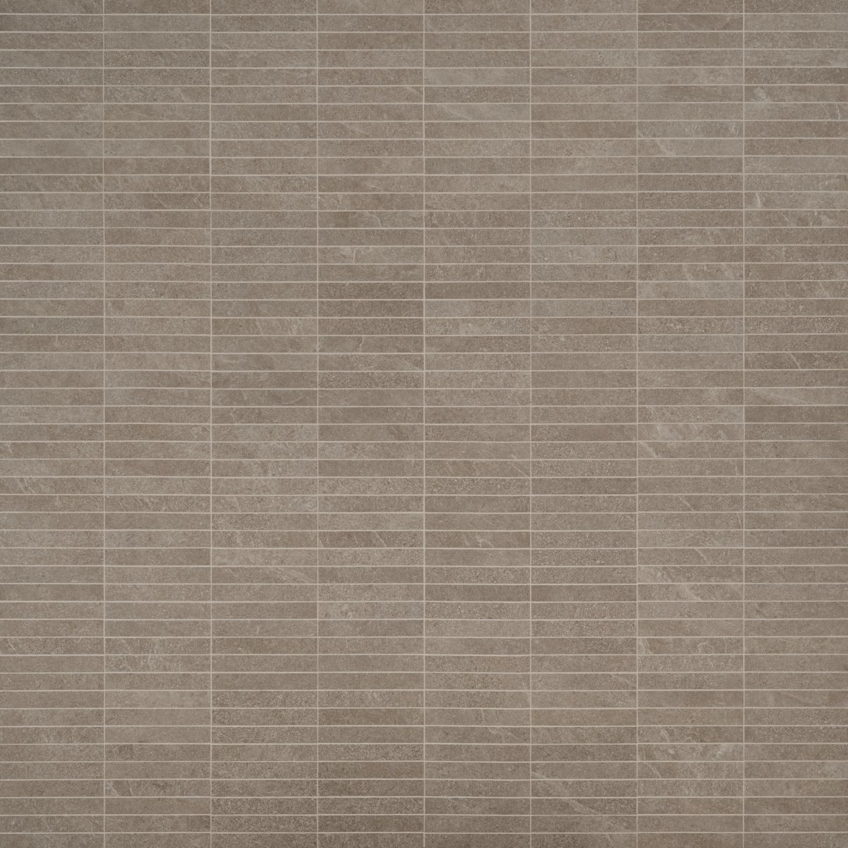Motley Caramel Brown 1x6 Stacked Limestone Look Matte Porcelain