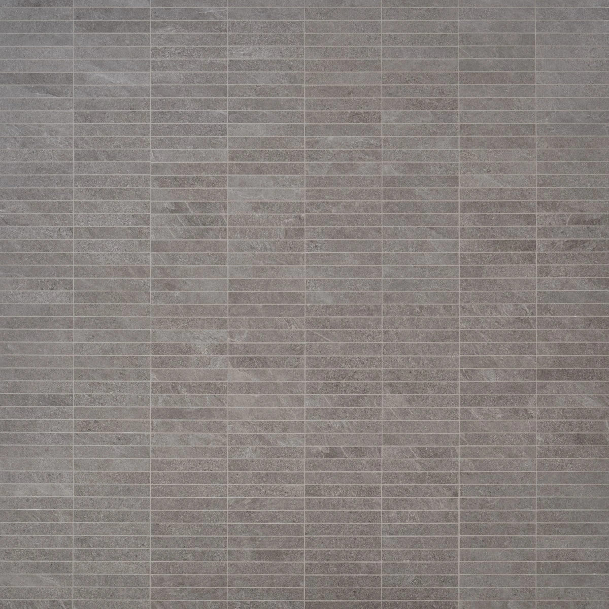 Motley Slate Gray 1x6 Stacked Limestone Look Matte Porcelain