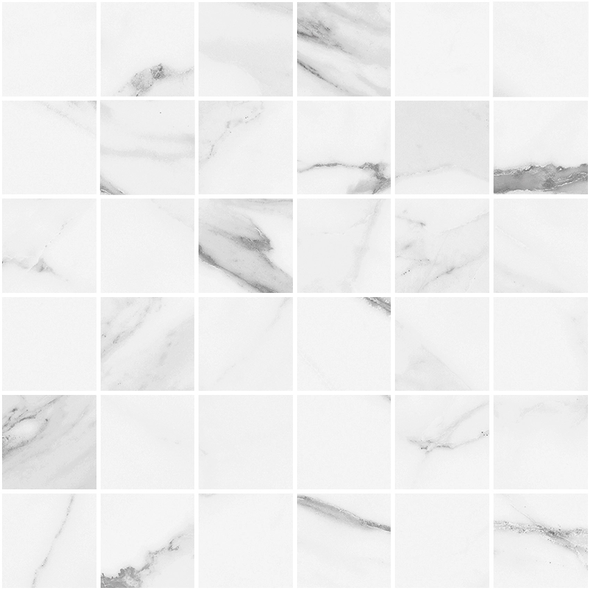 Noble Statuario Matte Mosaic
