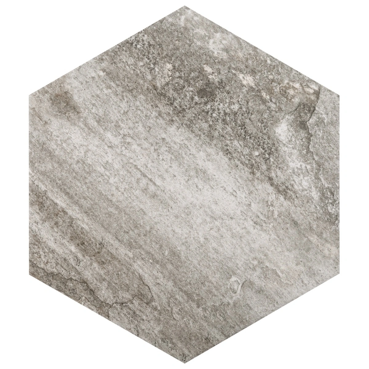 Oberon Storm Gray Porcelain 20" Hexagon Matte Porcelain