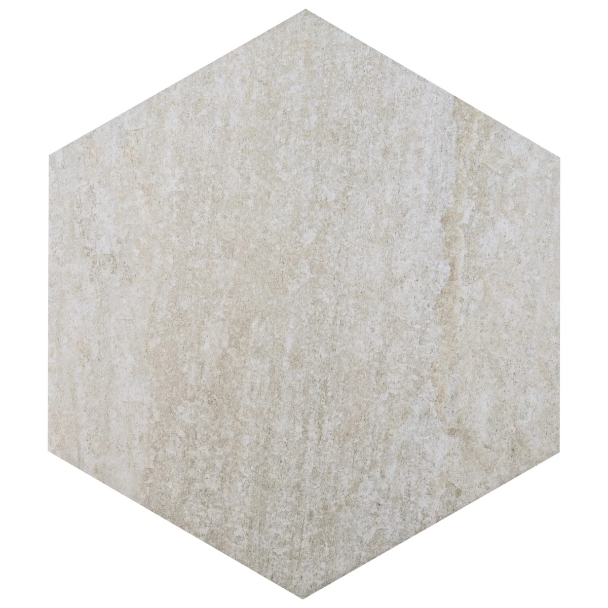 Oberon Smoke White Porcelain 20" Hexagon Matte Porcelain