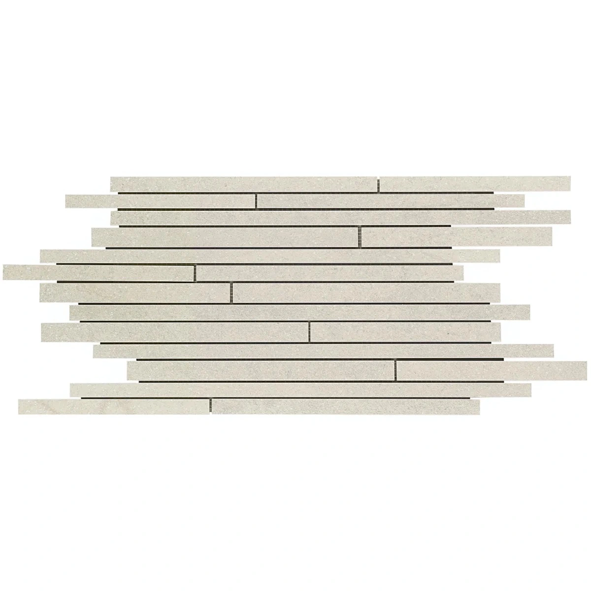 Olympic Linen Thin Strip Mosaic Matte Porcelain