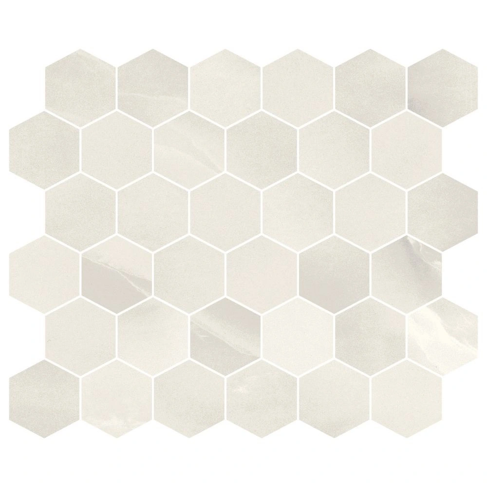 Onice White Hex Mosaic Matte