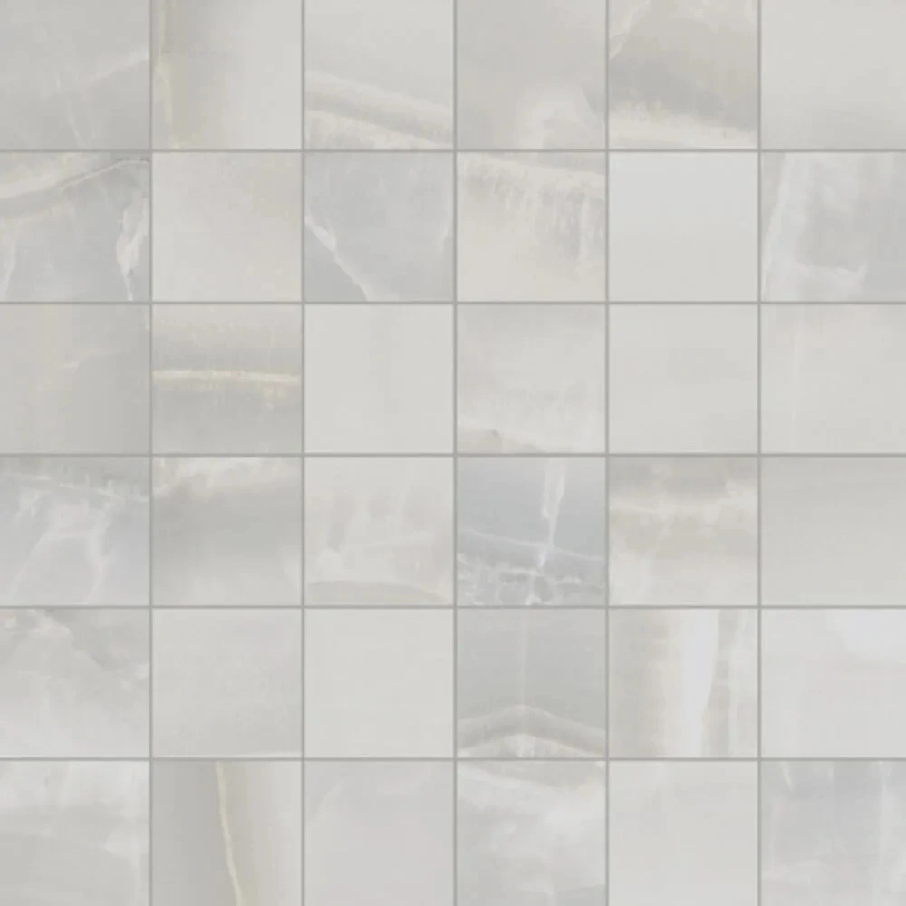 Silver 2X2 Mosaic Matte