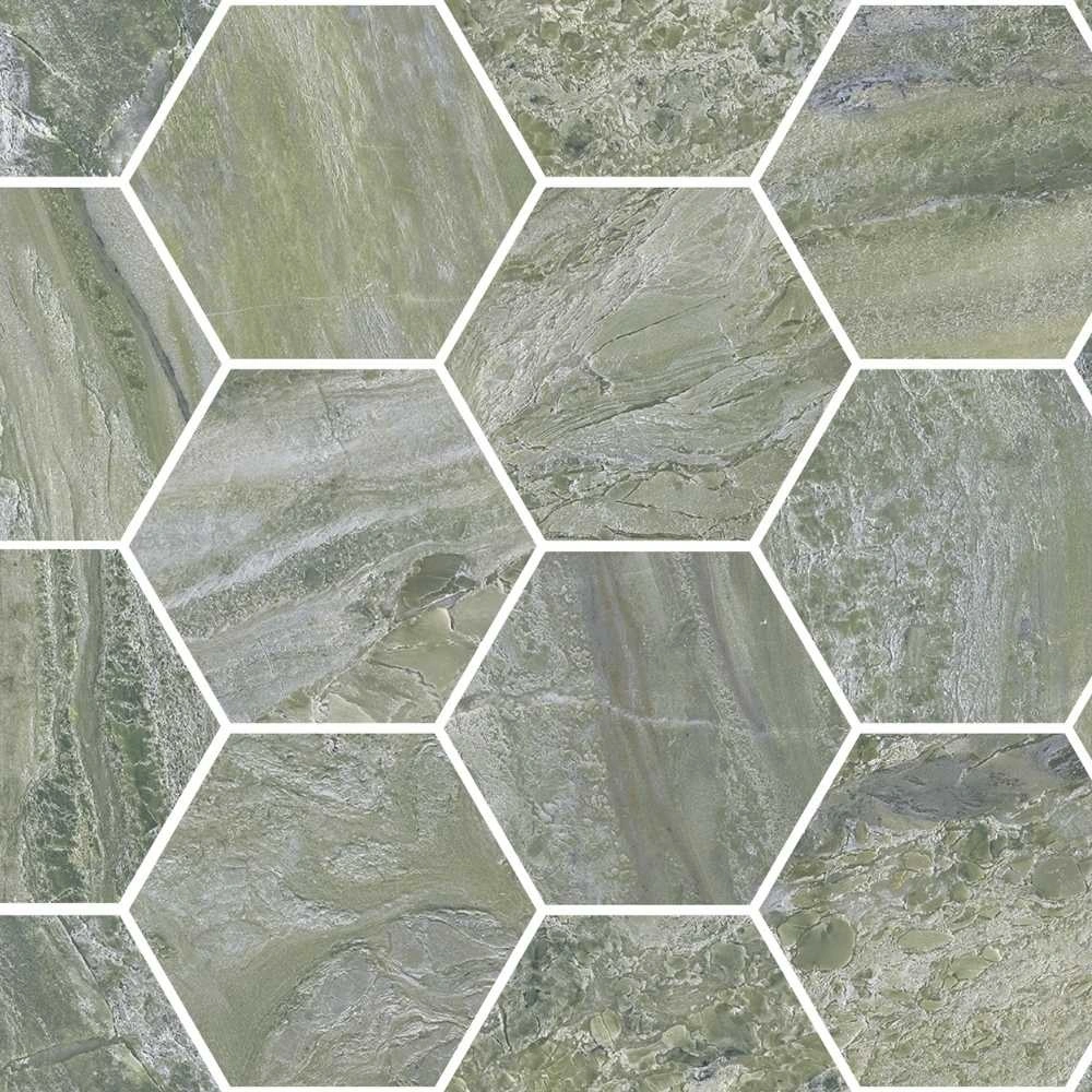 Green 4″ Hex Polished