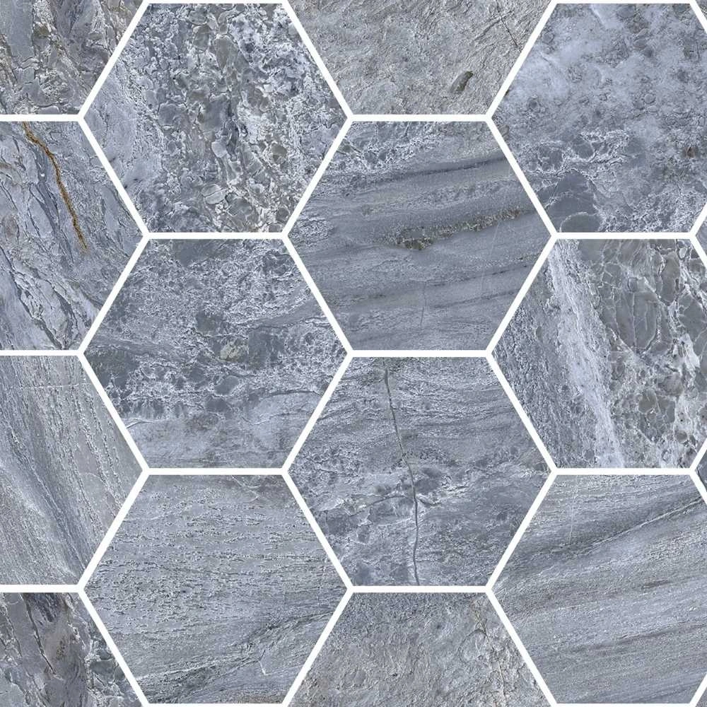 Navy 4″ Hex Polished