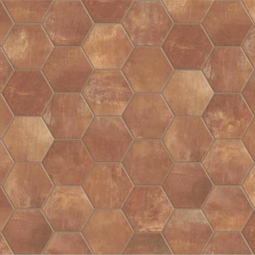 Terracotta 6″ Hex Matte